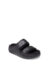 Crocs Womens Classic Cozzzy Sandals, Black