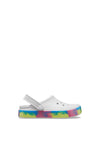 Crocs Kids Off Court Glitter Band Clog, Grey Multi