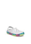 Crocs Kids Off Court Glitter Band Clog, Grey Multi