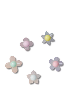 Crocs Jibbitz Uniquely Iridescent Flowers Out 5 Pack