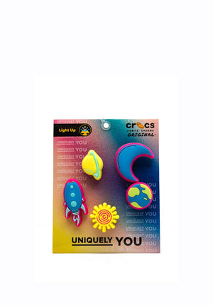 Crocs Jibbitz Neon Planet Light Up 5 Pack