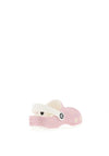 Crocs Kids Classic Glitter Clog, White and Pink