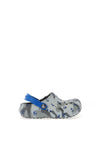 Crocs Kids Classic Lined Camo Clog, Grey Multi