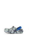 Crocs Kids Classic Lined Camo Clog, Grey Multi