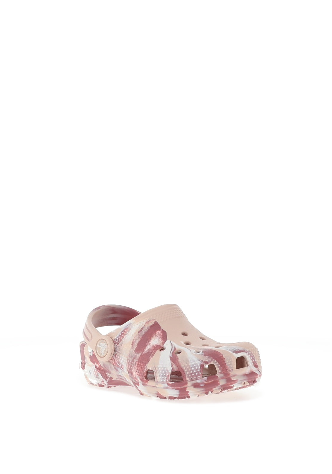 Crocs Kids Classic Marbled Clog, Quartz Pink