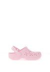 Crocs Girls Floral Cut Out Clogs, Pink
