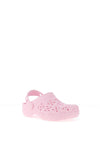 Crocs Girls Floral Cut Out Clogs, Pink