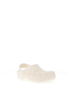 Crocs Girls Floral Cut Out Clogs, Off White