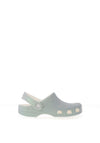 Crocs Girls Iridescent Glitter Clog, Silver