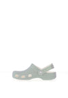 Crocs Girls Iridescent Glitter Clog, Silver