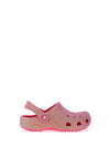 Crocs Girls Iridescent Glitter Clog, Pink