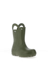 Crocs Kids Handle It Rain Boot, Green