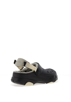 Crocs Mens All Terrain Lined Clogs, Black