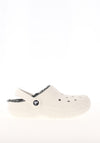 Crocs Womens Lined Clogs, White & Grey