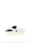 Crocs Womens Lined Clogs, White & Grey