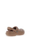 Crocs Womens Classic Lined Clogs, Light Brown