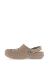 Crocs Womens Lined Clogs, Mushroom & Bone