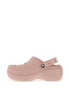 Crocs Classic Platform Fleece Lined Clogs, Pink