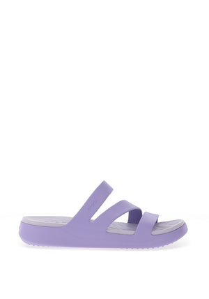 Crocs Womens Getaway Strappy Sandals, Purple