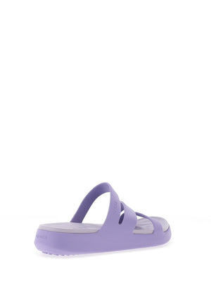 Crocs Womens Getaway Strappy Sandals, Purple