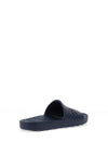 Crocs Womens Logo Embossed Sliders, Navy