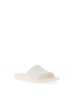 Crocs Womens Logo Embossed Sliders, White