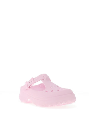 Crocs Womens Classic Mary Jane Clogs, Pink Milk