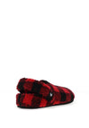 Crocs Womens Classic Buffalo Check Cozy Clogs, Red & Black
