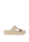 Crocs Womens Getaway Platform Toe Loops Sandals, Sandstone