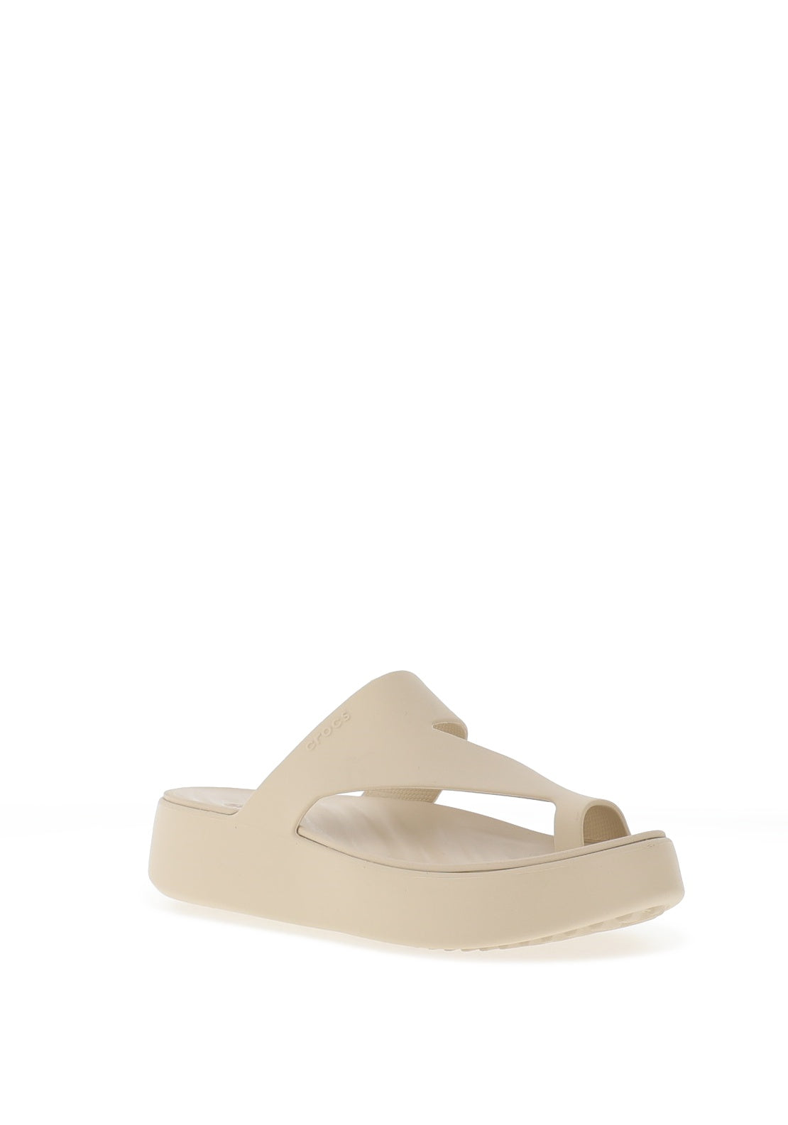 Crocs Womens Getaway Platform Toe Loops Sandals, Sandstone