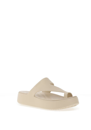 Crocs Womens Getaway Platform Toe Loops Sandals, Sandstone