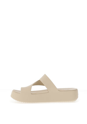 Crocs Womens Getaway Platform Toe Loops Sandals, Sandstone