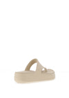 Crocs Womens Getaway Platform Toe Loops Sandals, Sandstone