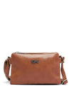 Zen Collection Triple Compartment Crossbody Bag, Brown