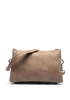Zen Collection Zipped Shoulder Bag, Brown