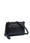 Zen Collection Zipped Shoulder Bag, Navy