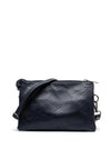 Zen Collection Zipped Shoulder Bag, Navy