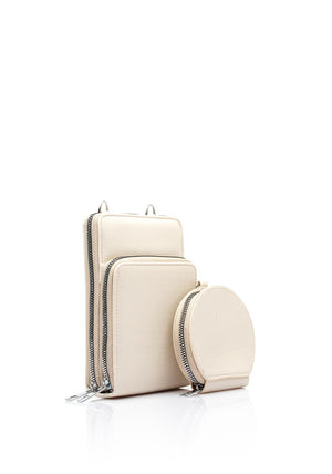 Zen Collection Crossbody Smartphone Wallet, Beige