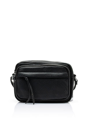 Zen Collection Multi Pocket Small Crossbody Bag, Black