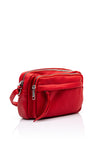 Zen Collection Multi Pocket Small Crossbody Bag, Red