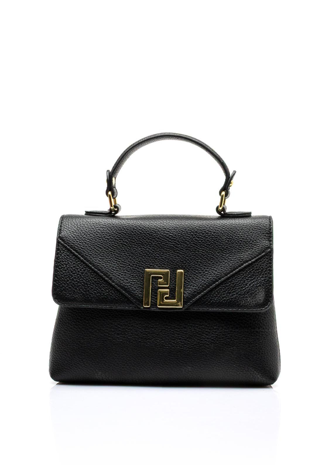 Zen Collection Flap Over Mini Grab Bag, Black