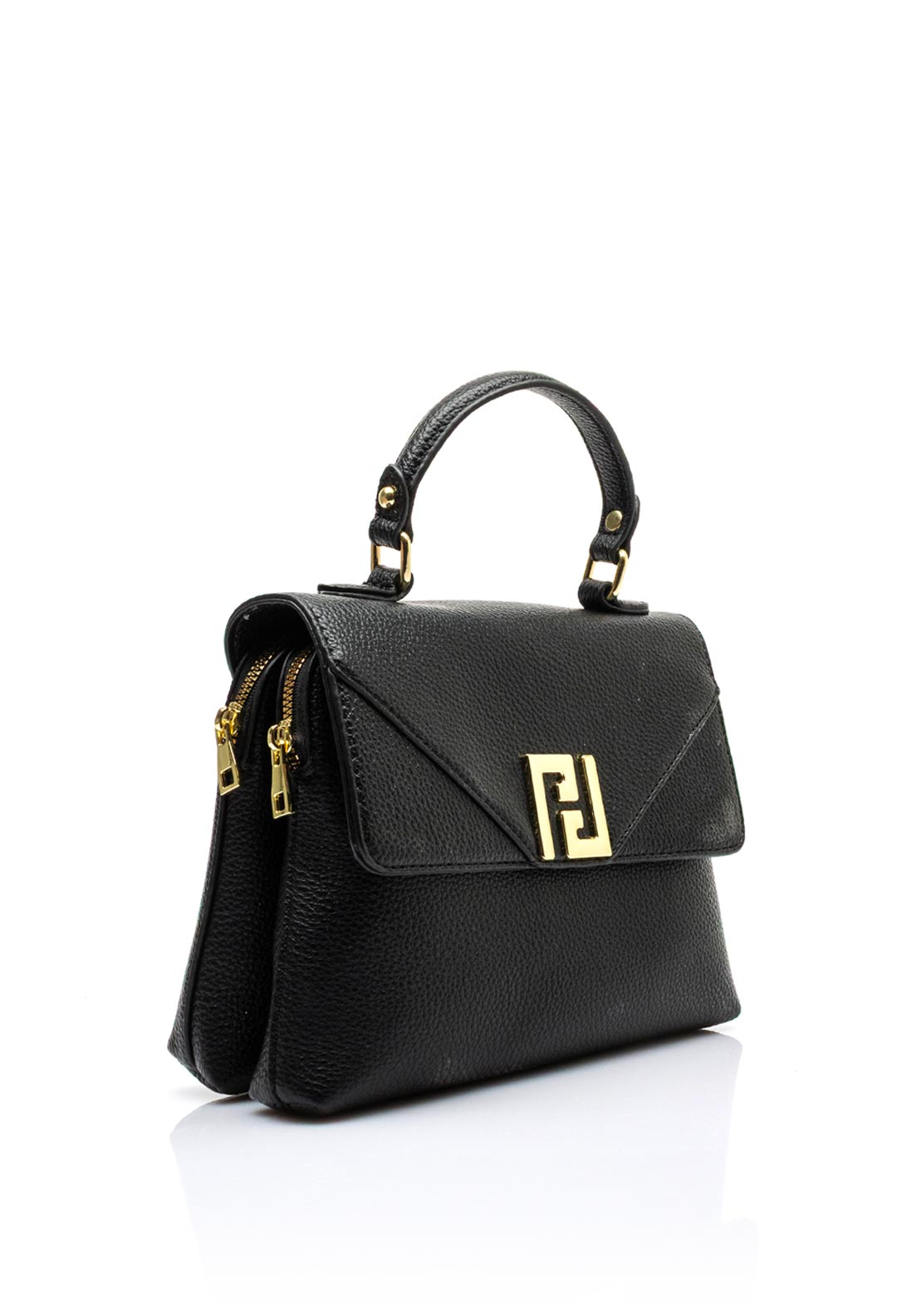 Zen Collection Flap Over Mini Grab Bag, Black