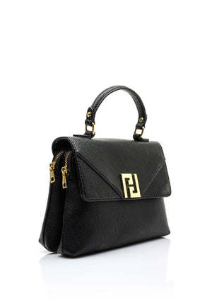 Zen Collection Flap Over Mini Grab Bag, Black