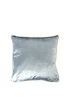 Fullshire Contrast Piped Velvet Cushion 43x43cm, Grey