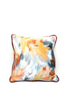 The Home Studio Abstract Leaf Cushion 45x45cm, Orange Multi