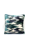 The Home Studio Abstract Feather Cushion 45x45cm, Blue Multi