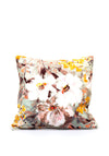 The Home Studio Floral Feather Cushion 45x45cm, Mustard Multi