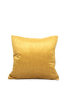 The Home Studio Floral Feather Cushion 45x45cm, Mustard Multi