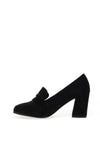 Dancing Matilda Trapeze Embellished Heeled Loafers, Black