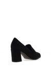 Dancing Matilda Trapeze Embellished Heeled Loafers, Black